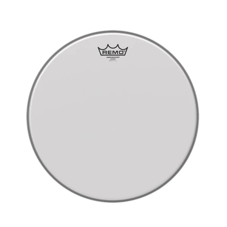 BA-0113-00 PARCHE AMBASSADOR ASPERO BLANCO 13" REMO