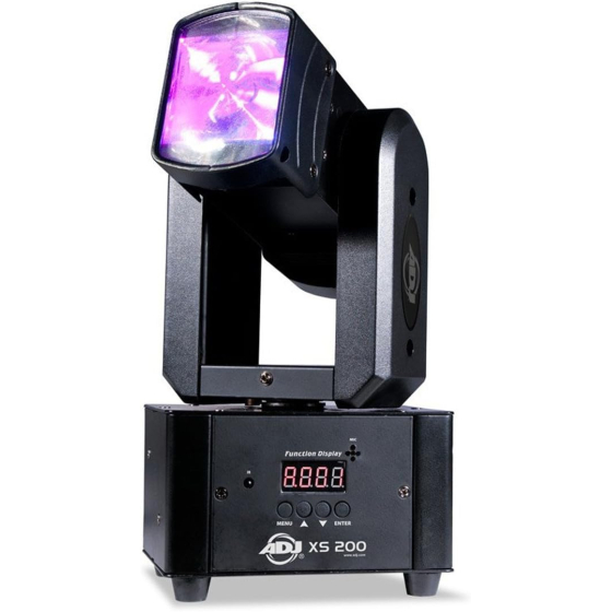 XS2200 CABEZA MOVIL 2 SALIDAS EFECTO BEAM 2 LEDS 10W RGBW ADJ