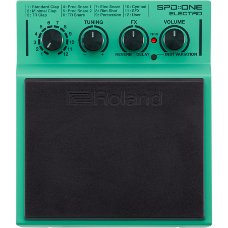 SPD-1E  PAD DE PERCUSION SONIDOS ELECTRÓNICOS COLOR VERDE ROLAND