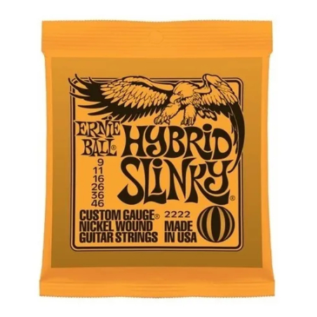 2222 ENCORDADURA HYBRID SLINKY P/GUITARRA ELECTRICA ERNIE BALL