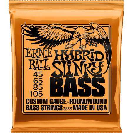 2833 ENCORDADURA P/BAJO HYBRID SLINKY ERNIE BALL
