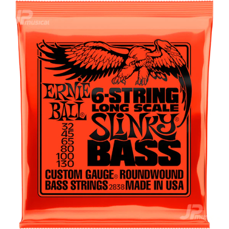 2838 ENCORDADURA HYBRID SLINKY P/BAJO 6 CUERDAS ERNIE BALL