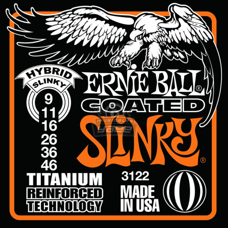3122 ENCORDADURA HYBRID SLINKY ELECTRICA ERNIE BALL