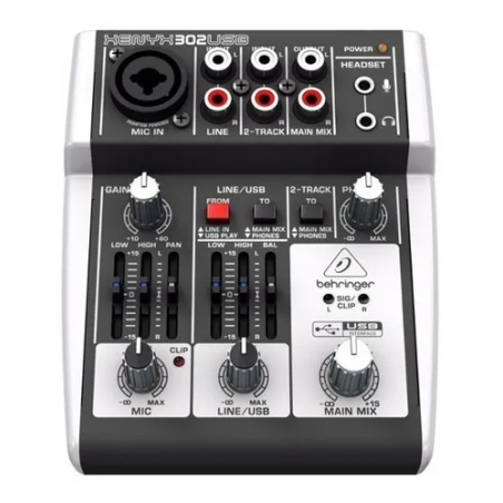 302USB MEZCLADORA XENYX 5 ENTRADAS BEHRINGER