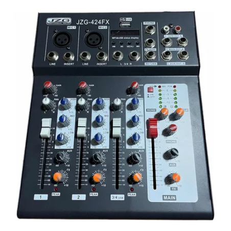 JZG424FX MEZCLADORA 4CH 2XLR JZG