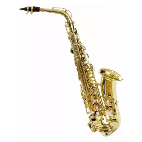 SLSX009BG SAXOFON ALTO Eb LAQUEADO CON ABRAZADERA FLEX BG SILVERTONE