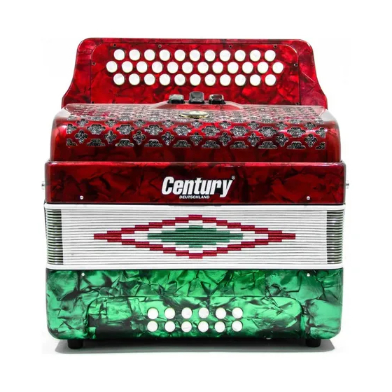C3412FAB ACORDEON FA 34 BOTONES 12 BAJOS 3 REG CENTURY