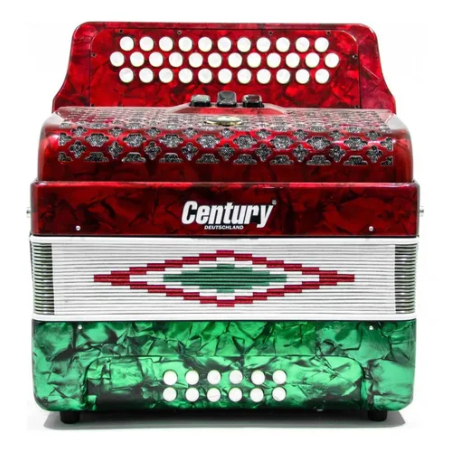C3412FAB ACORDEON FA 34 BOTONES 12 BAJOS 3 REG CENTURY