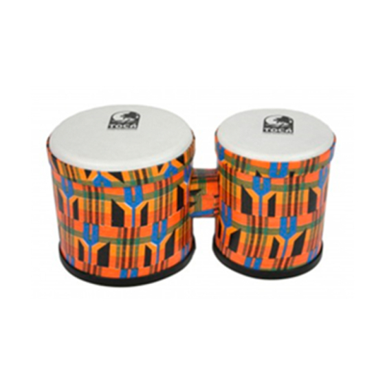 TF2B-K BONGOS 5" 6" FREESTYLE II SINTÉTICO KENTE CLOTH TOCA
