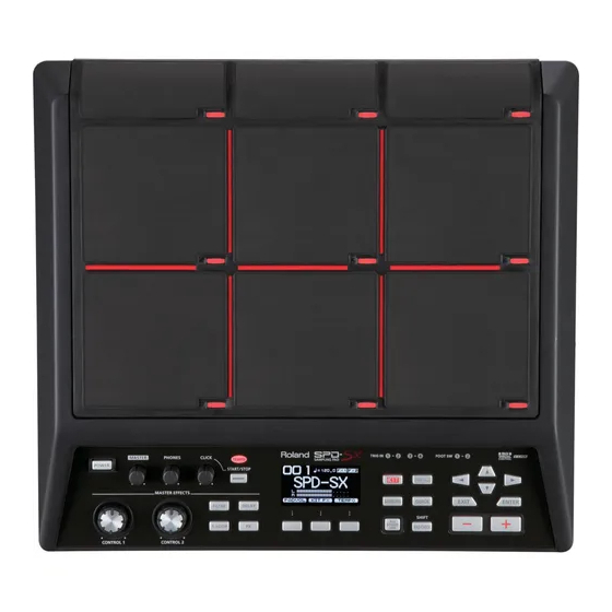 SPD-SX MODULO DE PERCUSION Y SAMPLEO COLOR NEGRO ROLAND