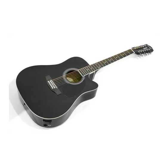 RAG41C12EQBK GUITARRA DOCEROLA C/AFINADOR NEGRA NORTE