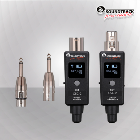 CSC2 TRANSMISOR Y RECEPTOR INALAMBRICOS UHF SOUNDTRACK