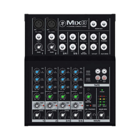 MIX8 MEZCLADORA 8CH COMPACTA MACKIE