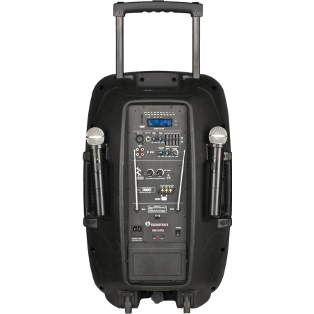 BM15VRB BAFLE 40W 2 MIC VHF BATERIA RECARGABLE SOUNDTRACK