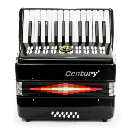 CNAC030 ACORDEON TECLAS NEGRO 2512 CENTURY