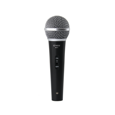 K511 MICROFONO ECONOMICO DE MANO PLATA KRIEG