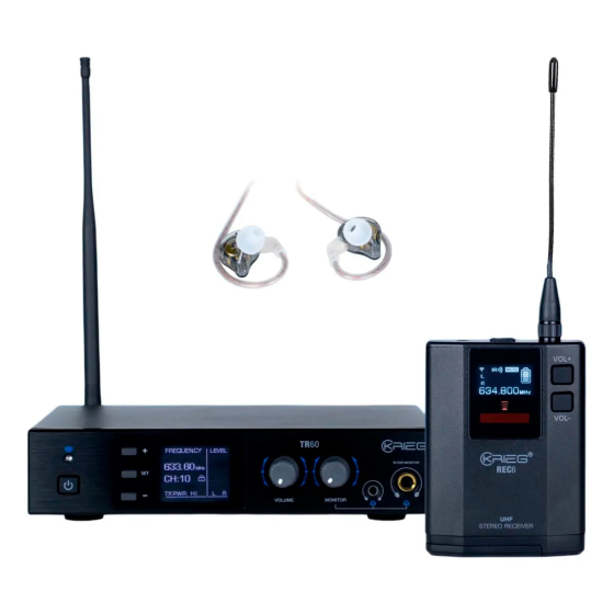 TR60+REC6 SIST INAL DE MONITOREO IN-EAR KRIEG