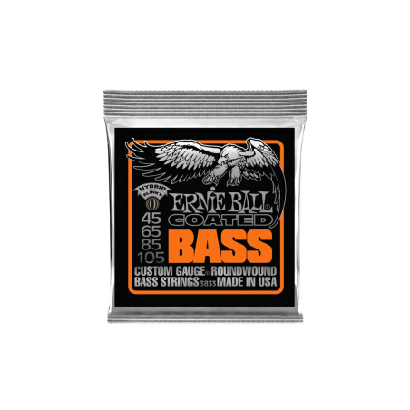 3833 ENCORDADURA COATED HYBRID SLINKY P/BAJO ELECTRICO NIQUEL 45-105 ERNIE BALL