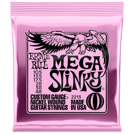 2213 ENCORDADURA MEGA SLINKY P/GUITARRA ELECTRICA NIQUEL 010.5-048 ERNIE BALL