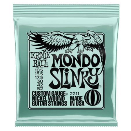 2211 ENCORDADURA MONDO SLINKY P/GUITARRA ELECTRICA NIQUEL 010.5-052 ERNIE BALL