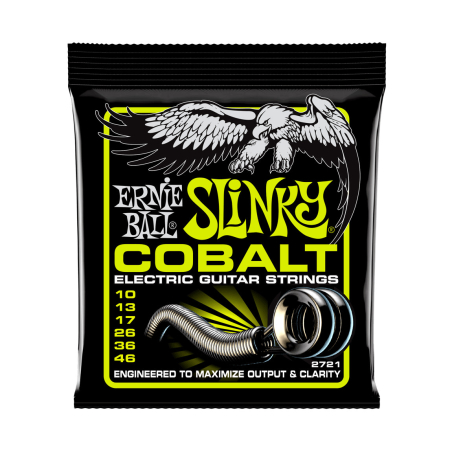 2721 ENCORDADURA REGULAR SLINKY P/GUITARRA ELECTRICA COBALTO 0.010-0.046 ERNIE BALL