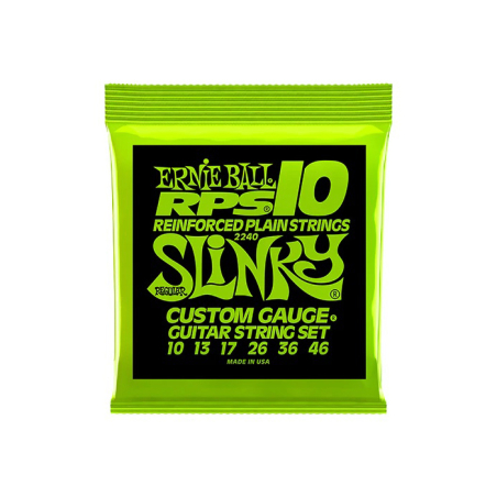 2240 ENCORDADURA RPS REGULAR SLINKY P/GUITARRA ELECTRICA NIQUEL 0.010-0.046 ERNIE BALL