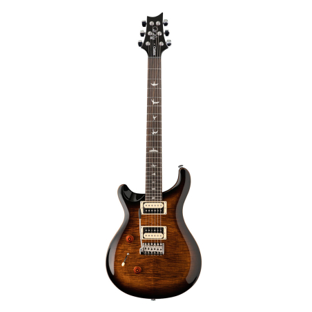 111440BG GUITARRA ELÉCTRICA SE CUSTOM 24 ZURDA CARVED MAPLE TOP BLACK GOLD SUNBURST PRS