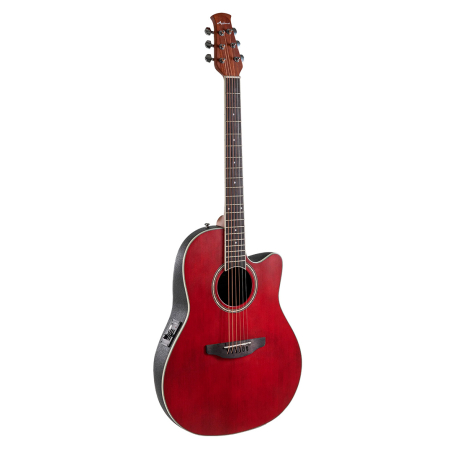 AB242S GUITARRA ELECTROACÚSTICA APPLAUSE TRADITIONAL CENTER HOLE RUBY RED OVATION