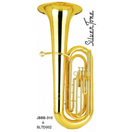 SLTD002 TUBA DE PECHO SIb LAQUEADA 3 EMBOLOS  3/4 SILVERTONE