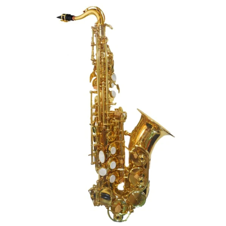 6434L Saxofón Soprano Curvo Sib Laqueado con estuche BLESSING