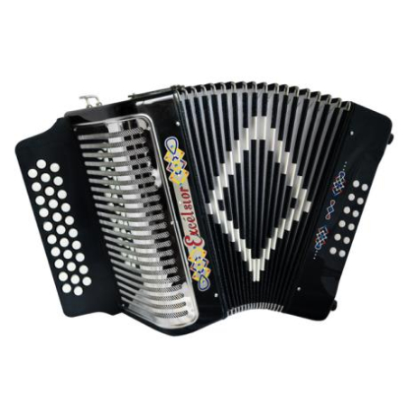 acordeón 3012  BK GCF negro EXCELSIOR
