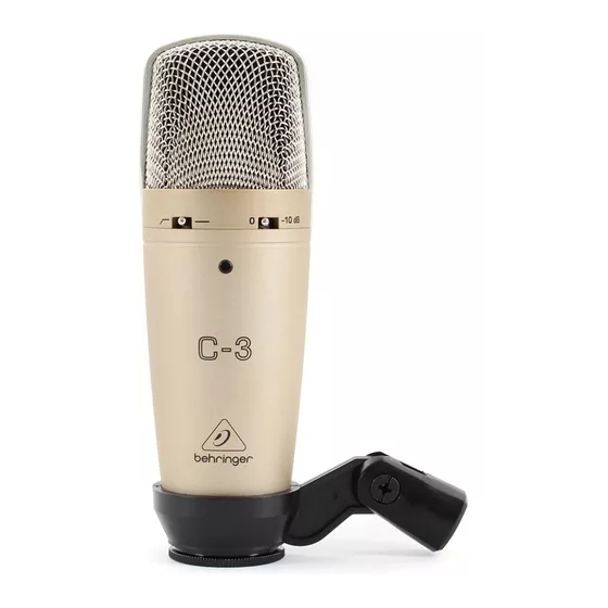 C3 Micrófono Condensador Doble Diafragma BEHRINGER