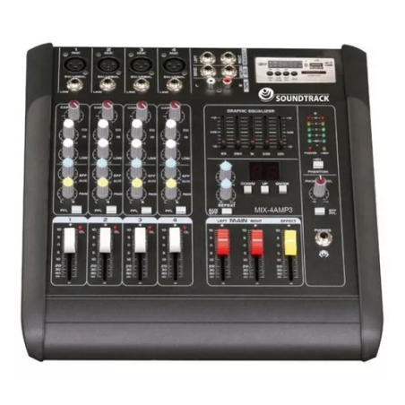 MIX4AMP3 MEZCLADORA AMPLIFICADA ESTÉREO SOUNDTRACK