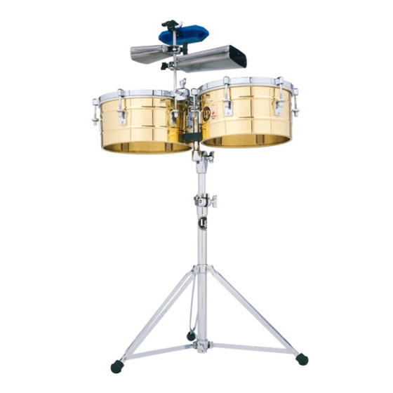 LP257-B TIMBALES 14" Y 15" C/ATRIL PARA CENCERRO LATÓN LP