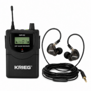 KRIEG IUR102+E24CPACK Sistema receptor inalámbrico In-Ear con audífonos E24C