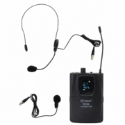 KRIEG K733PAQ Set de Micrófono Inalámbrico Bodypack con Diadema y Lavalier