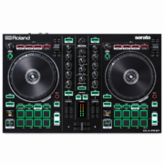 Controlador DJ Roland DJ-202 de 2 canales con interfaz de audio USB y Serato DJ Lite