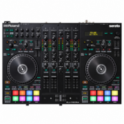 Controlador DJ Profesional Roland DJ-707M de 4 Canales con Serato DJ Pro y Mezclador Digital