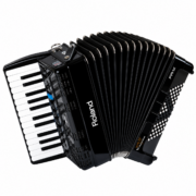 Acordeón Digital Roland FR-1X BK V-Accordion Negro de 26 Teclas y 72 Bajos